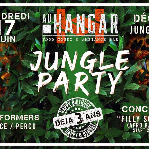 Anniversaire AU HANGAR dans la JUNGLE